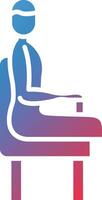 Sitting Position Vector Icon