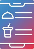 Digital Inflight Menu Vector Icon