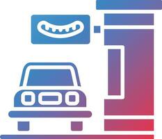 conducir a través de vector icono