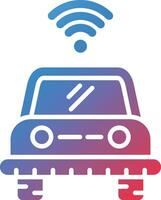 Self Driving Vehicle Vector Icon