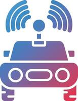 Autonomous Vehicle Vector Icon