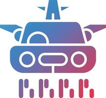 Flying Car Vector Icon