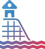 Water Slide Vector Icon