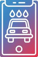 Car Wash App Vector Icon