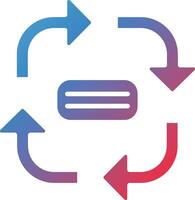 Clockwise Flow Chart Vector Icon