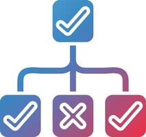 Decision Tree Vector Icon