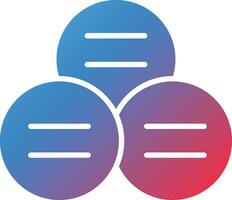 Linear Venn Vector Icon