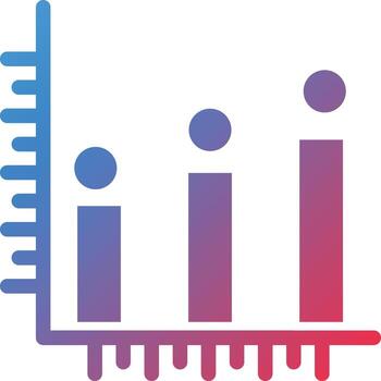 icono de vector de histograma