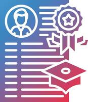 Academic Record Vector Icon
