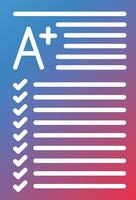 Grade Vector Icon