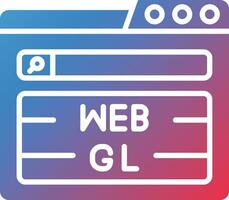 webgl vector icono