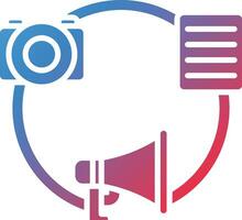 Media Liaison Vector Icon