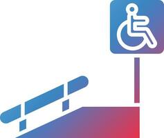 Wheelchair Ramp Vector Icon