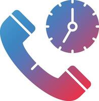 Call Time Vector Icon