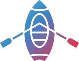 Kayaking Vector Icon