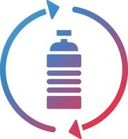 Refillable Water Bottle Vector Icon