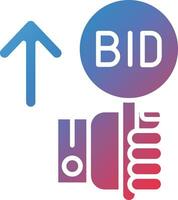 Advance Bid Vector Icon