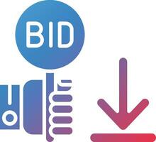 Minimum Bid Vector Icon