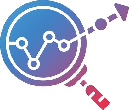 icono de vector de análisis de datos