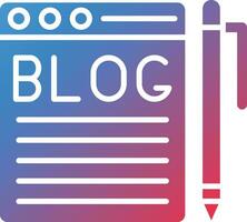 icono de vector de blogs