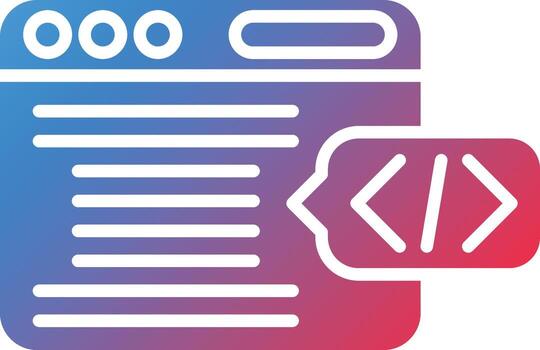 Header Code Vector Icon