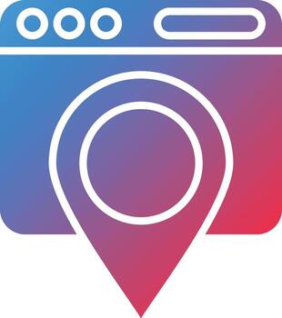 mapa paquete vector icono