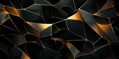 pattern design in gold and black for wallpaper printing photo