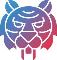 Saber Toothed Tiger Vector Vector Icon