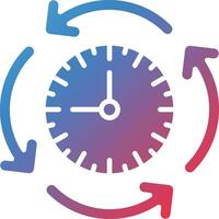 ciclo hora vector icono