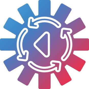 Process Simulation Vector Icon