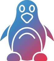 icono de vector de pingüino