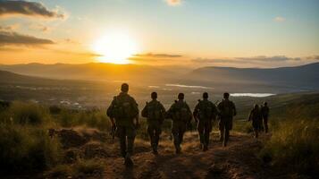 Israel tropas a el frontera foto