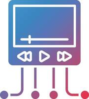 Video Network Vector Icon