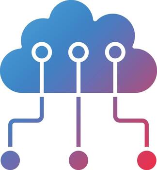 Cloud Networking Vector Icon