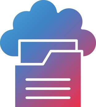 Cloud Folder Vector Icon