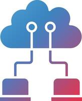 Cloud Network Vector Icon