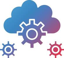 Cloud Setting Vector Icon