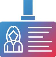 Identification Card Vector Icon