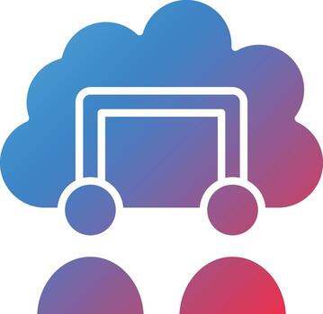 nube los usuarios vector icono