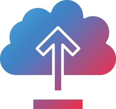 Cloud Upload Vector Icon