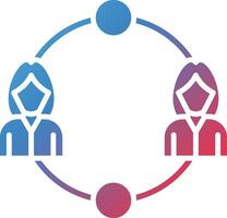 Team Network Vector Icon