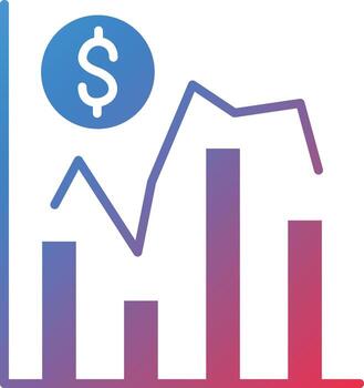 icono de vector de gráfico