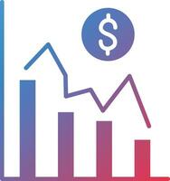 Decline Graph Vector Icon