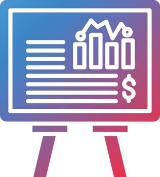 gráfico presentación vector icono