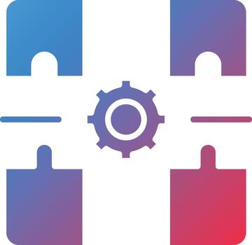 rompecabezas solución vector icono