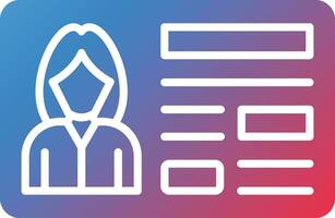 Member Card Vector Icon