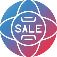 Worldwide Sale Vector Icon