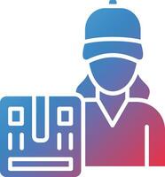 Delivery Women Vector Icon