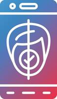 Mobile Face Scan Vector Icon