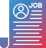 Job Vacancy Vector Icon